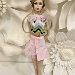 バービー洋服リメイク品♡タグ付 1／6ドール服 その他人形 kss