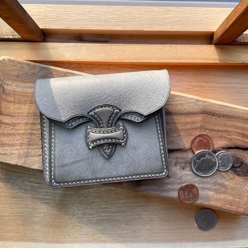 送料無料】個性的・ガバッと開くコンパクト財布<Espada> 二つ折り財布 