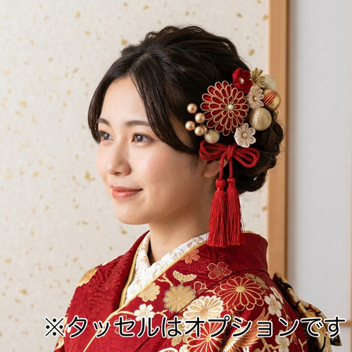 つまみ細工 成人式用髪飾り 成人式 髪飾り 卒業式 結婚式 和装 結納