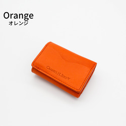 【名入れ可・即発送】イタリアンレザーの3つ折り財布 "PICCOLO" ミニ財布　手のひらサイズ　コンパクト　本革 9枚目の画像