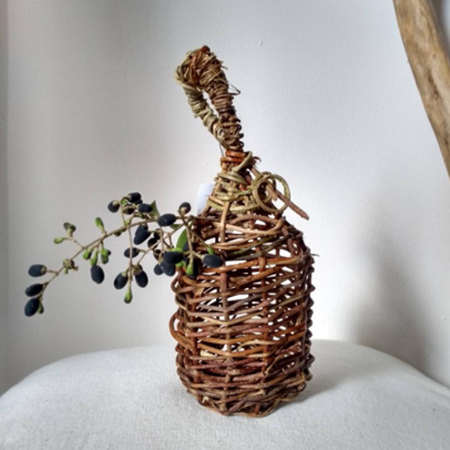 ⑦あけびの蔓で編んだ 吊るせるオブジェ ハンドメイド その他 ⑦あけびの蔓で編んだ 吊るせるオブジェ ハンドメイド その他