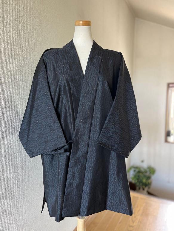 新品未使用 大島紬 村山大島紬 新品未使用反物 作務衣 大人可愛い♡