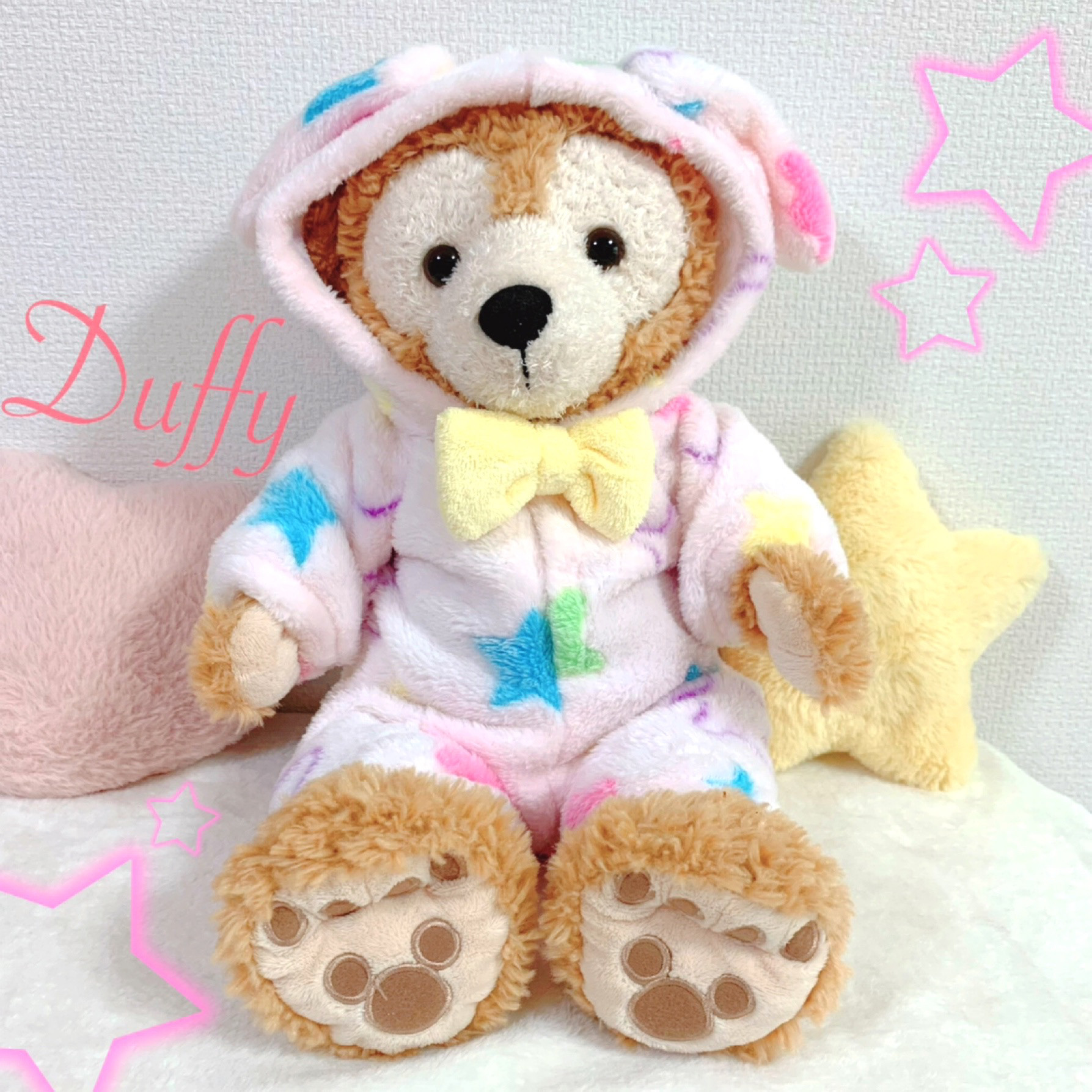 ダッフィー　WDW ぬいぐるみ　ピンク　ぽぽちゃん ダッフィー WDW ぬいぐるみ ピンク ぽぽちゃん様専用 - メルカリ