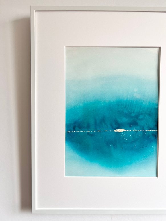 DEEP WATER - インテリア　アート　抽象画 　現代アート　ブルー　海　水　青 WATER