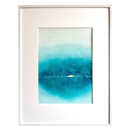 DEEP WATER - インテリア アート 抽象画 現代アート ブルー 海 DEEP WATER - インテリア アート 抽象画 現代アート ブルー 海