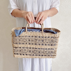 Finissage｜ふわふわ刺繍の動物モチーフ かごバッグ - Heming's