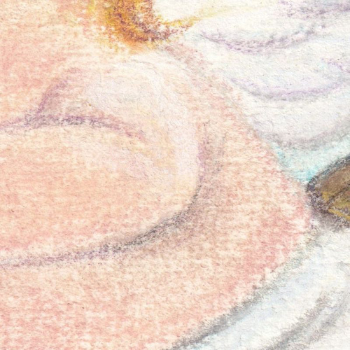 happy rabbit ハンドメイドパステル画　絵画アート原画 fantasy forest4 ハンドメイドパステル画 絵画アート原画 - メルカリ