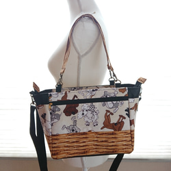 ロラライハリス ・ランチトートバッグ ・ショルダーバッグ ・お