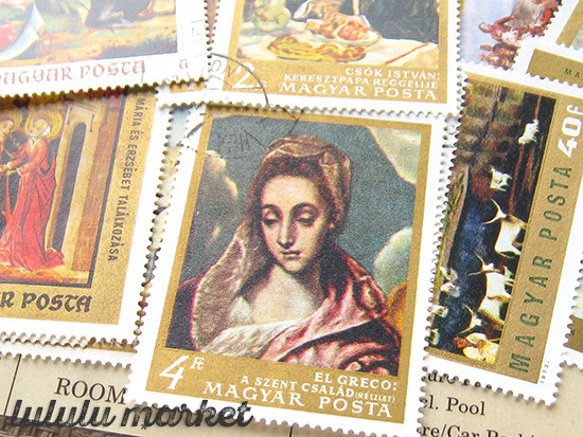 外國郵票（匈牙利）30 幅畫 po-069 第2張的照片