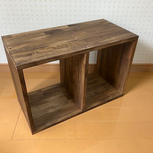 木製 棚 ラック シェルフ 2段 楽天市場】ラダーシェルフ（奥行ワイド）◇国産杉幅55cm×2段