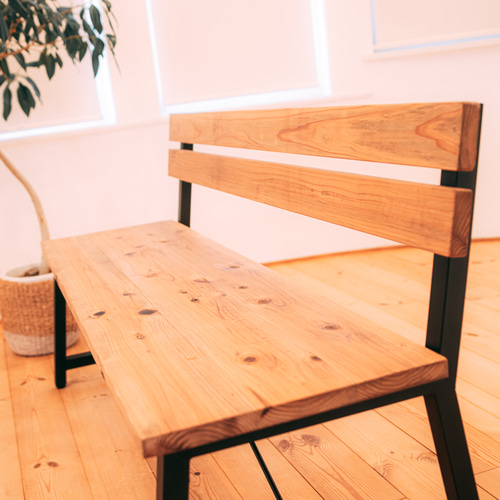 hozuyu様 サイズオーダー品 アイアンダイニングベンチ