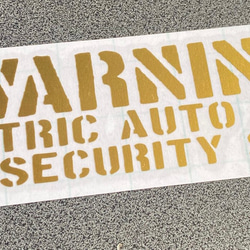 世田谷ベース【 WARNING AUTO SECURITY 】 ステッカー 大サイズ 【カラー選択可】 送料無料♪ 6枚目の画像
