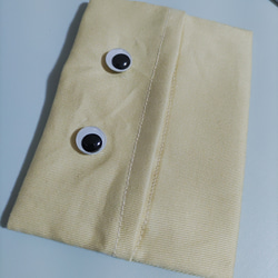 【移動ポケット】ティッシュケース コンパクト シンプル おもしろ 動く目玉  ポシェット ループクリップ 4枚目の画像