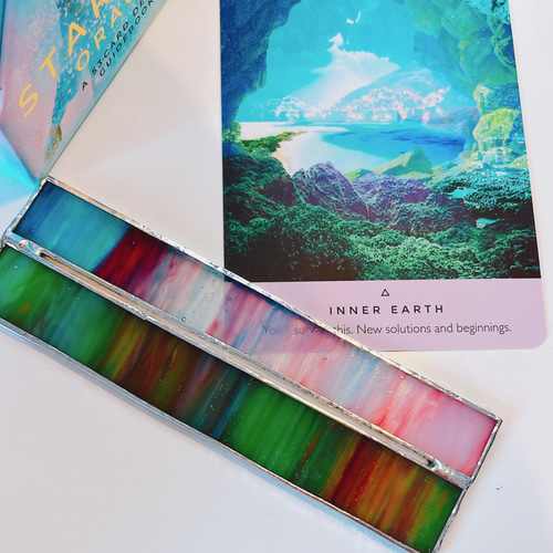 ステンドグラスのオラクルカードスタンド フォトフレーム・写真立て