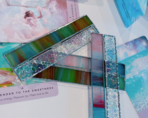 ステンドグラスのオラクルカードスタンド フォトフレーム・写真立て