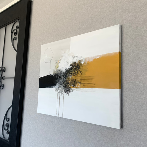 現代アート 65×53㎝ 大きめ モダン 絵画 原画 抽象画 アートパネル
