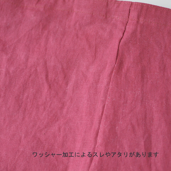 【訳あり品】Linen vintage washed tote・ヴィンテージワッシャー加工 トート・ブラック 13枚目の画像