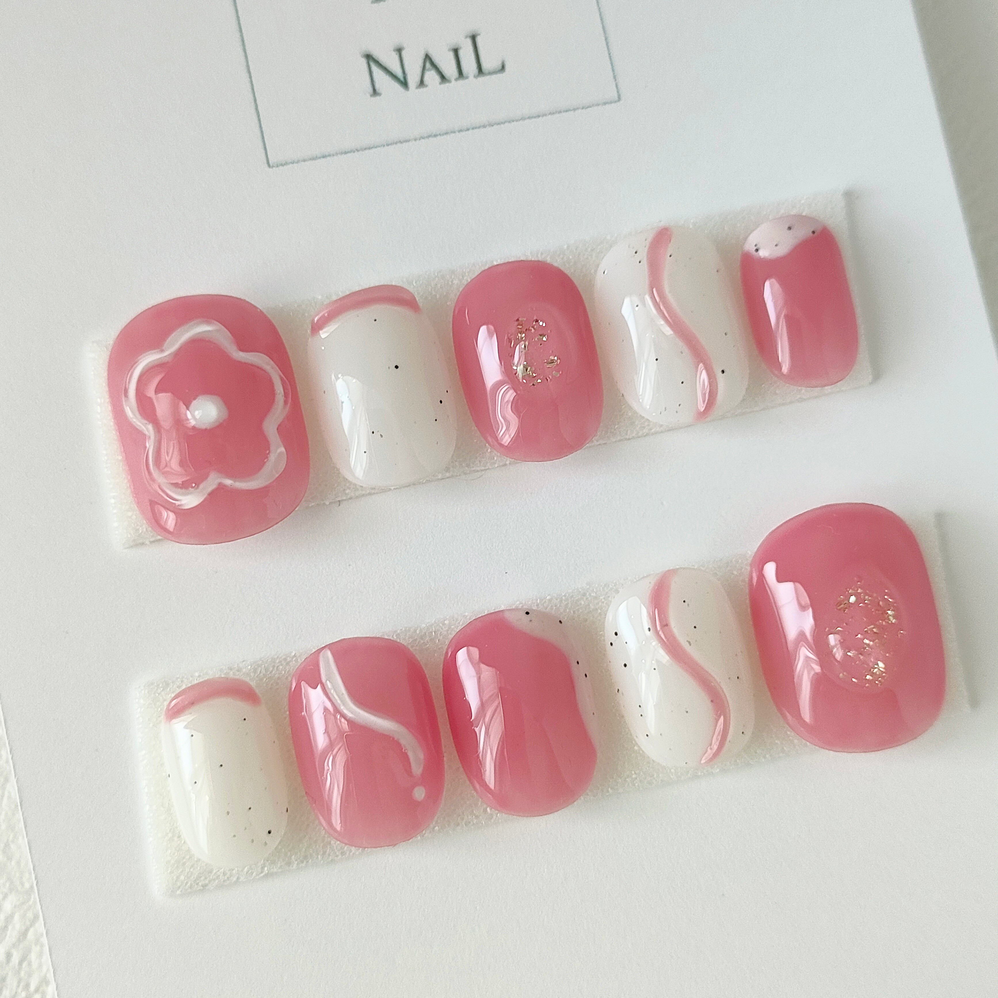 1638 不足分　ネイルチップ No.74 奥行きニュアンスネイル ネイルチップ（つけ爪） PonNail