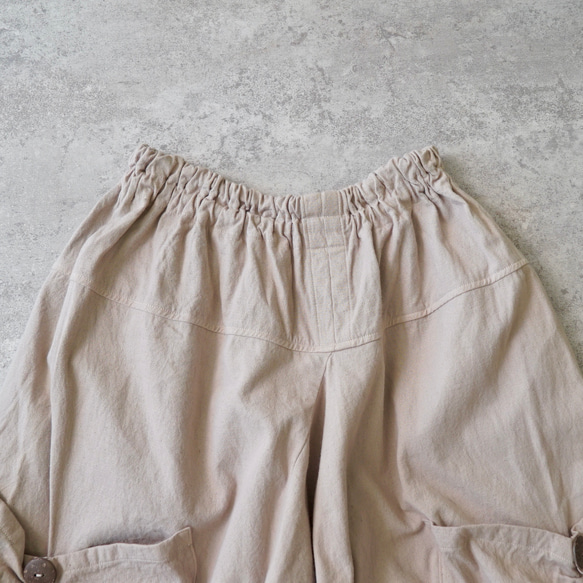 ハマーサルエルパンツ/ピンクベージュ/三河織物 また