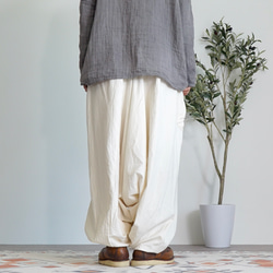 Hamasaru 褲子 / 未漂白 / Mikawa Textile 第4張的照片