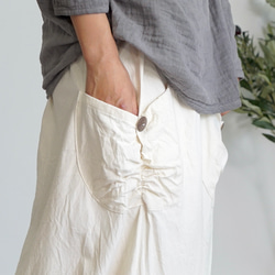 Hamasaru 褲子 / 未漂白 / Mikawa Textile 第5張的照片
