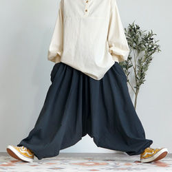 Hammer 薩魯埃爾長褲/黑色/Mikawa Textile 第5張的照片