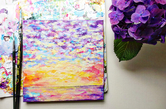 受注制作　空と海の絵 