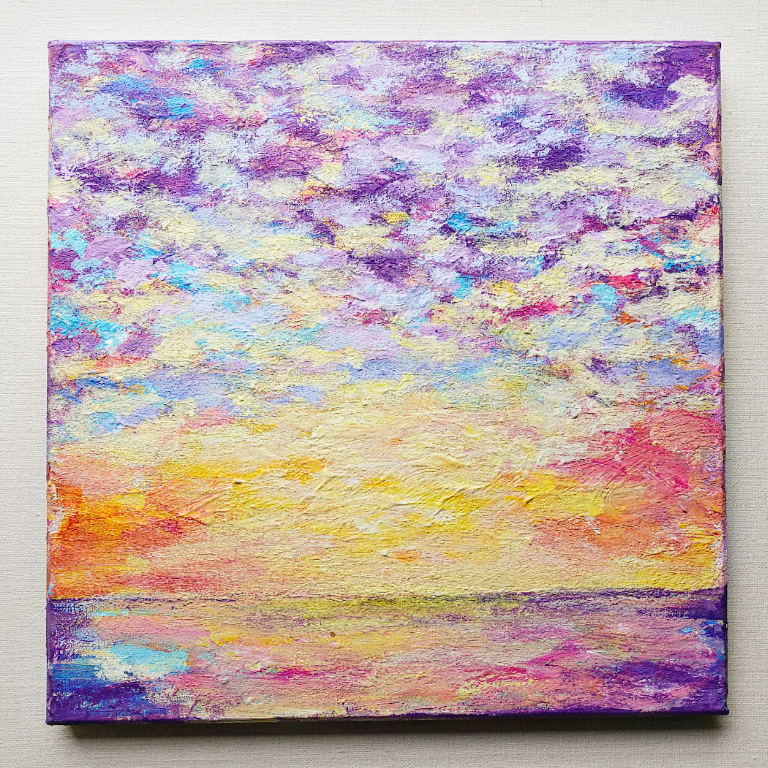 受注制作 空と海の絵 絵画 むらいさき 通販 16022103｜Creema