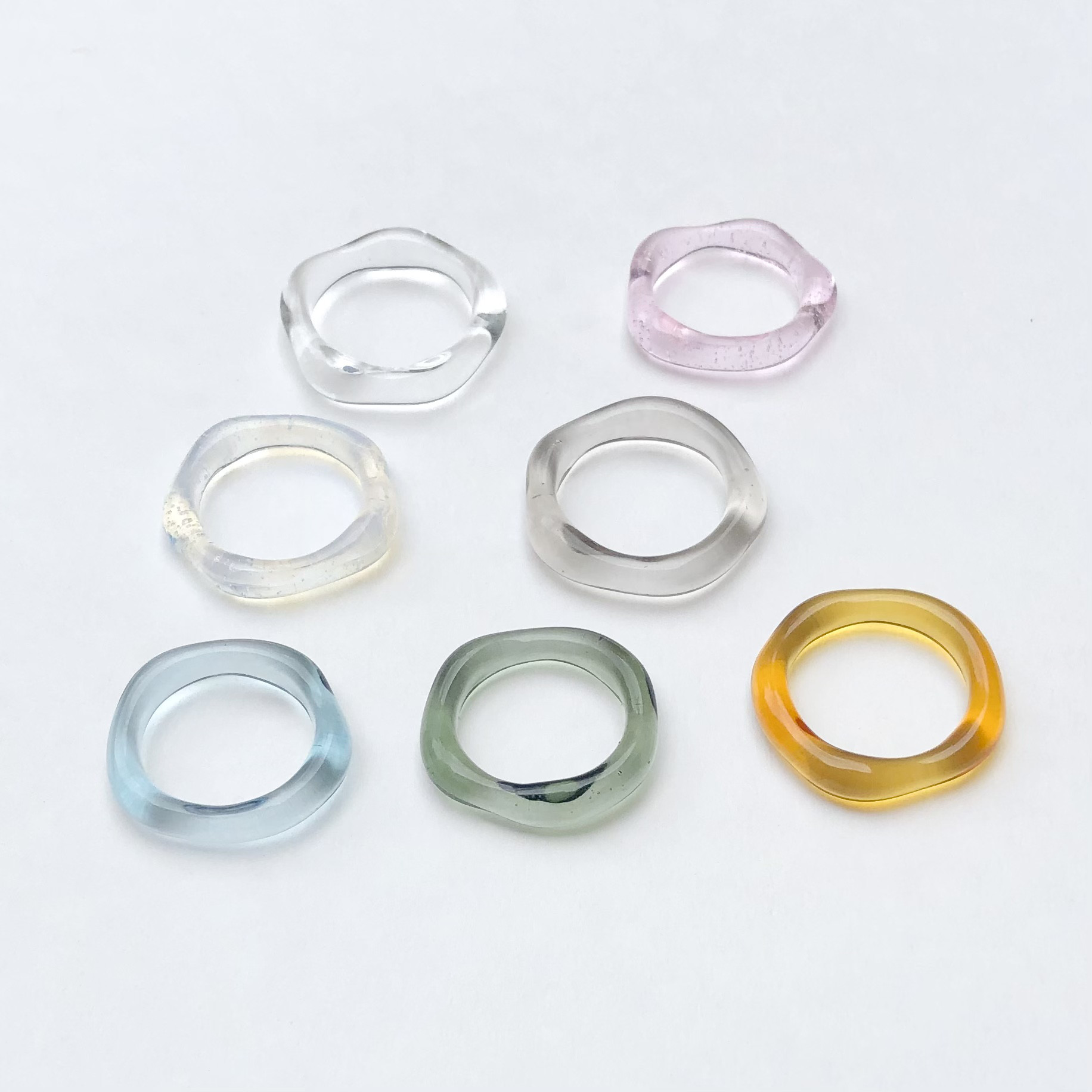 ゆらゆらガラスリング 指輪・リング Koh glass 通販 16022468