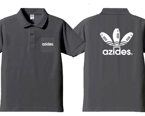 azides/ポロシャツポケット有】ノーマルアジデス 面白い おもしろ