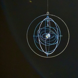 天球儀のモビール（Bタイプ）透明ブルー 2枚目の画像