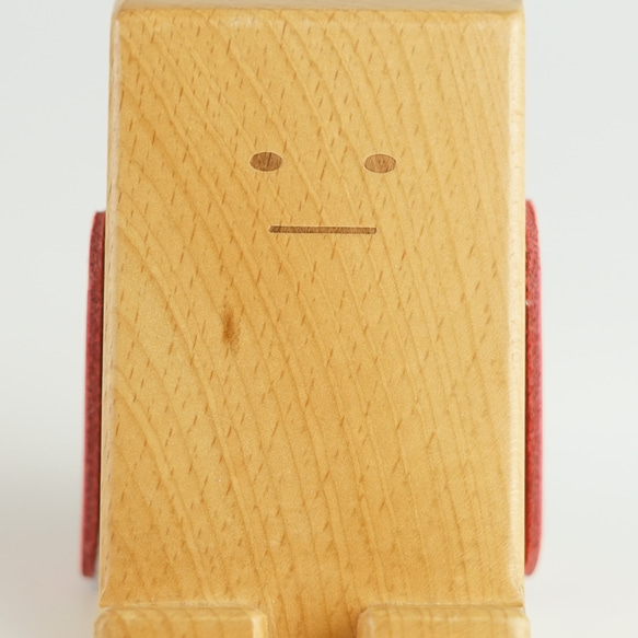 【ワケありな逸品】TOSMU ボーちゃんスマホ立て 木製 スマホスタンド 14枚目の画像
