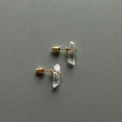 冰塊單隻（14Kgf/SVfilled）耳環水晶 第5張的照片