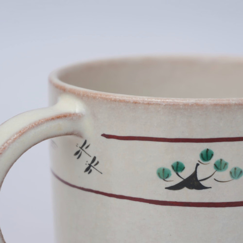 陶芸　赤膚焼　奈良絵　コーヒーカップ＆ソーサー　陶碗　1客 赤膚焼 奈良絵 コーヒー揃 コーヒーカップ＆ソーサー【赤膚焼