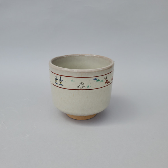 赤膚焼　「奈良絵　コーヒーカップ」 2枚目の画像