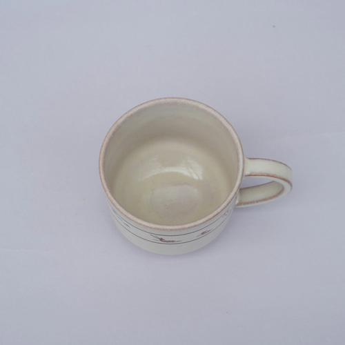 赤膚焼 「奈良絵 コーヒーカップ」 ティーカップ 赤膚焼 大塩