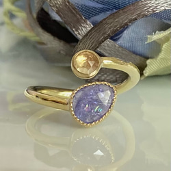 月の光冠〈吉兆のハロ〉〜非加熱イエローサファイアの満月と虹の