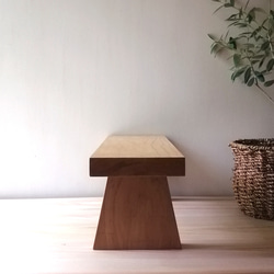 【W450×D150】無垢杉板 飾り台 ラック ミニテーブル ( 花台にも) 7枚目の画像