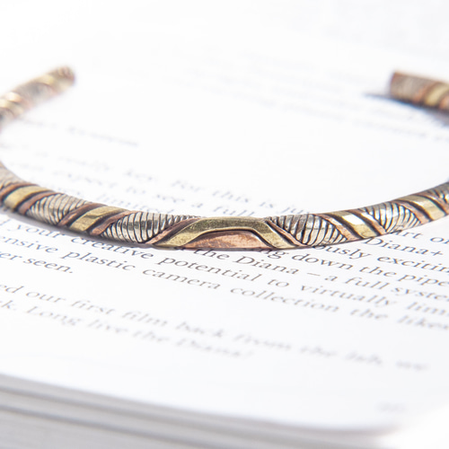 手作り銅ブレスレット/赤銅ブレスレット/赤銅ブレスレット/手作り  