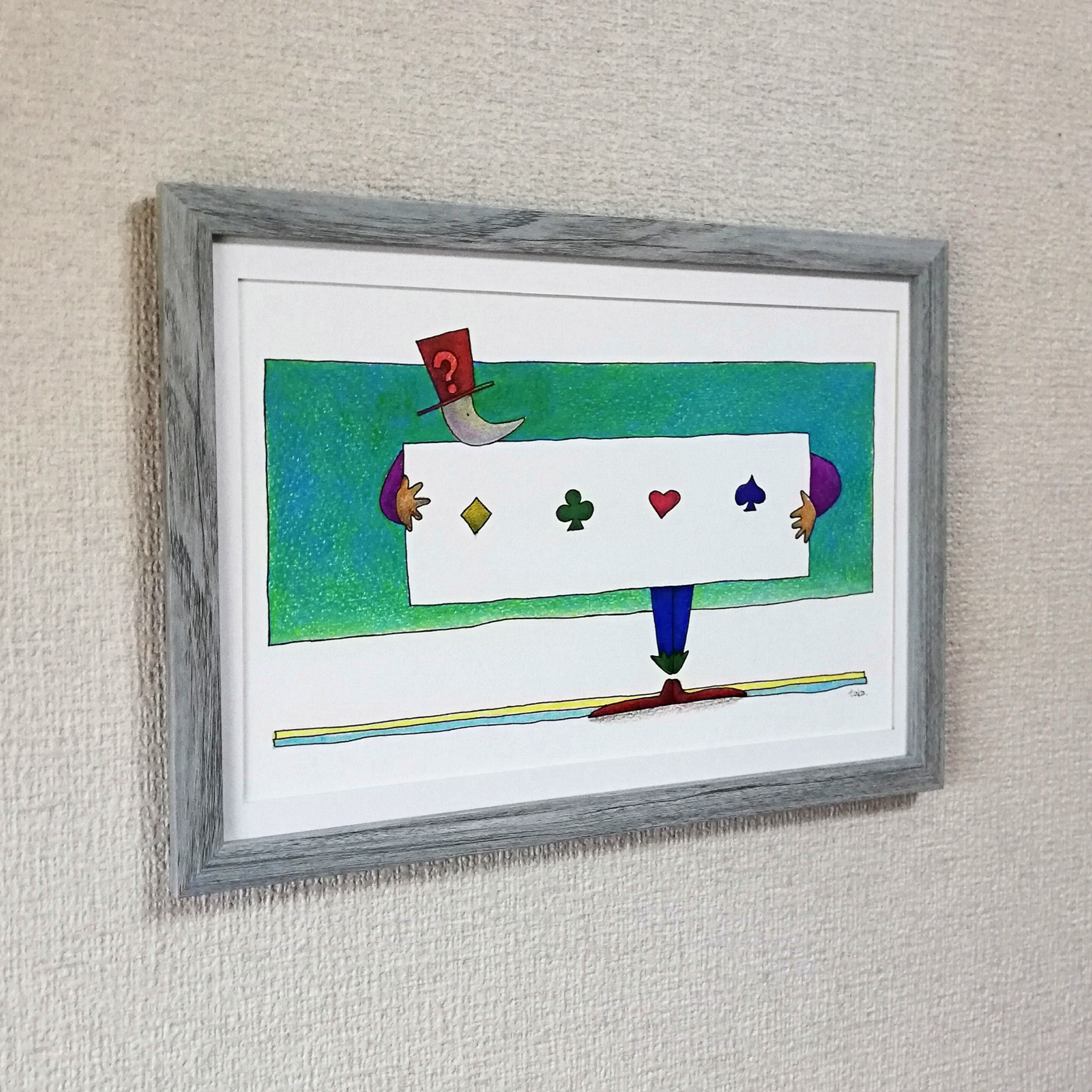 トランプマジック　イラスト原画