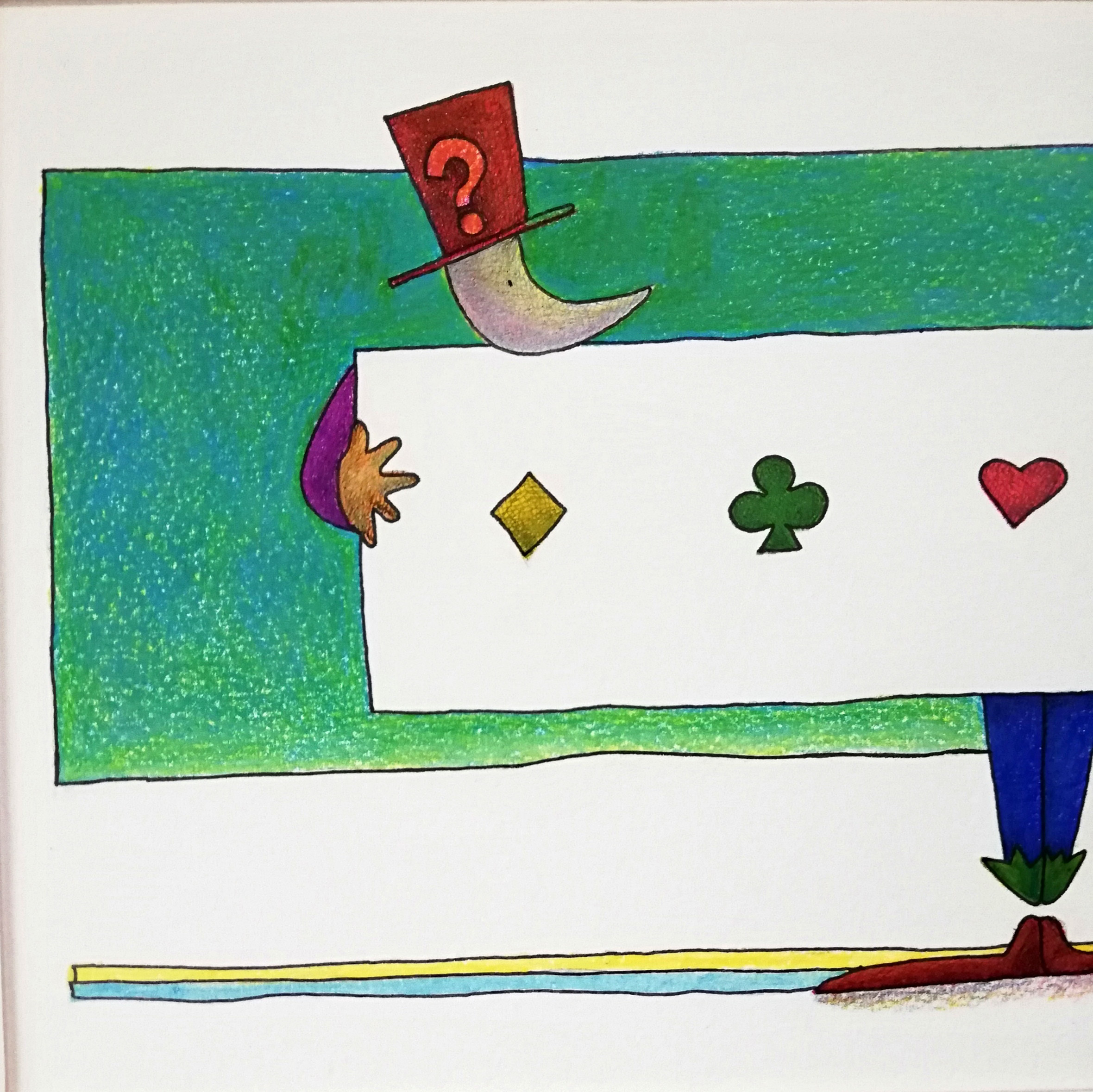 トランプマジック　イラスト原画