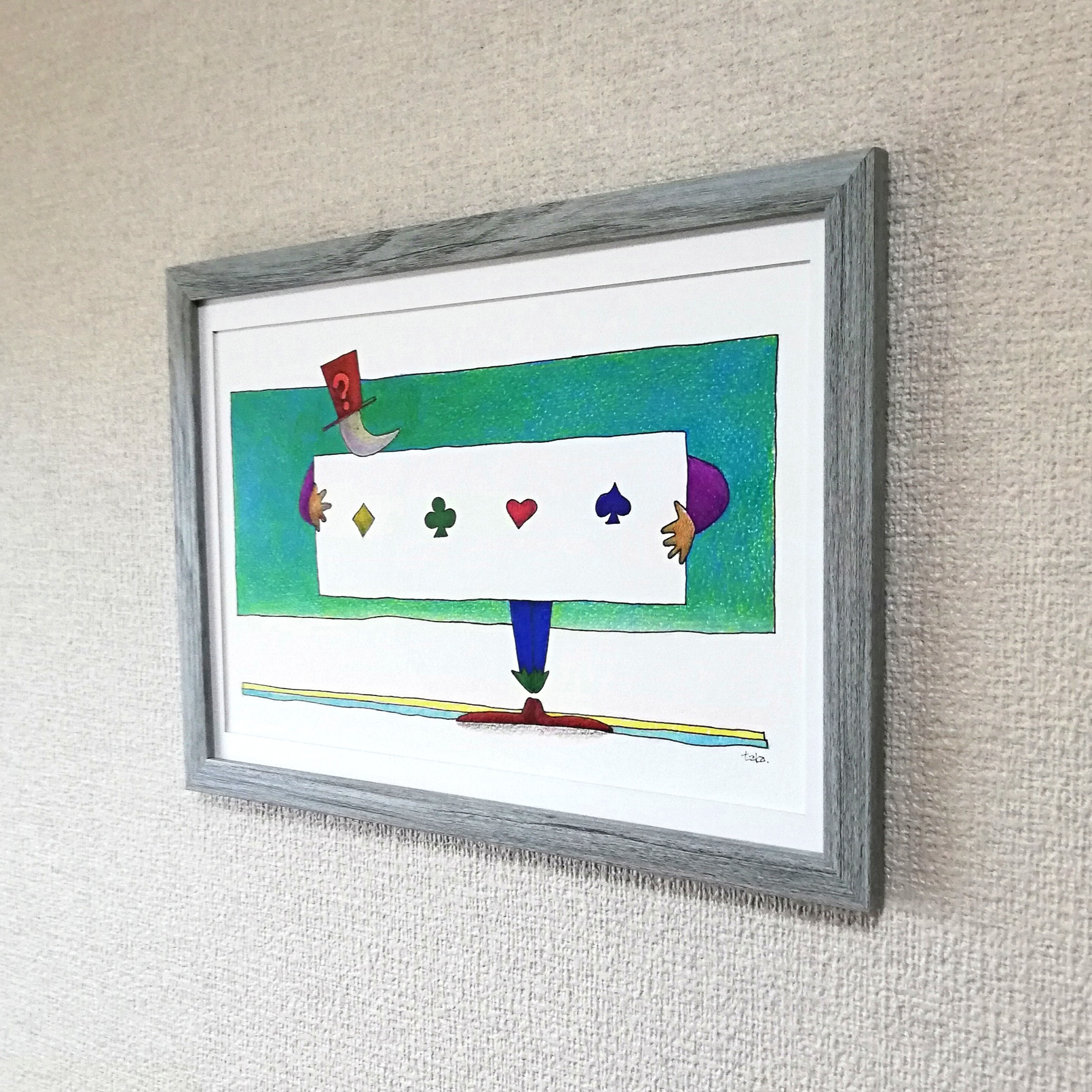 トランプマジック　イラスト原画