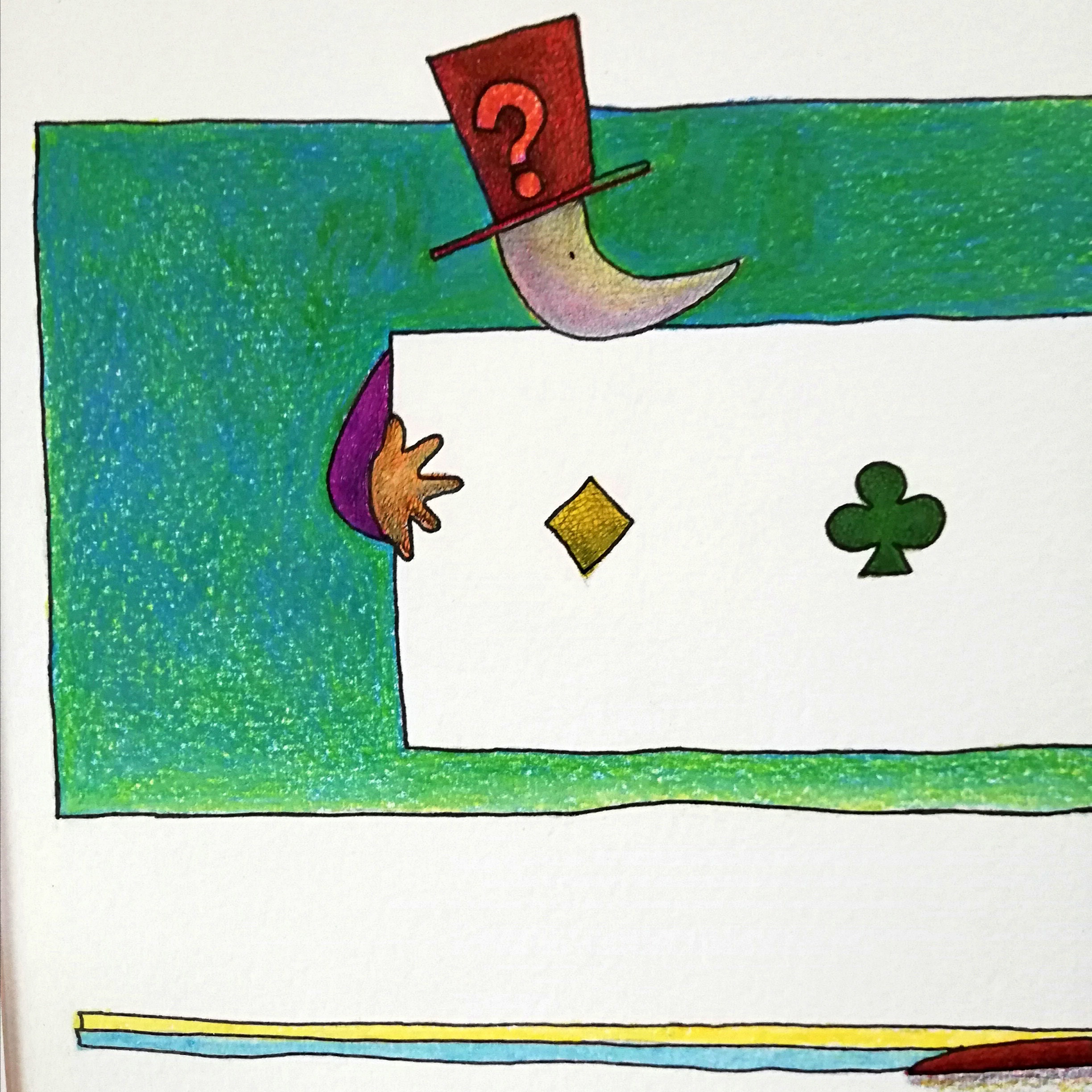 トランプマジック　イラスト原画