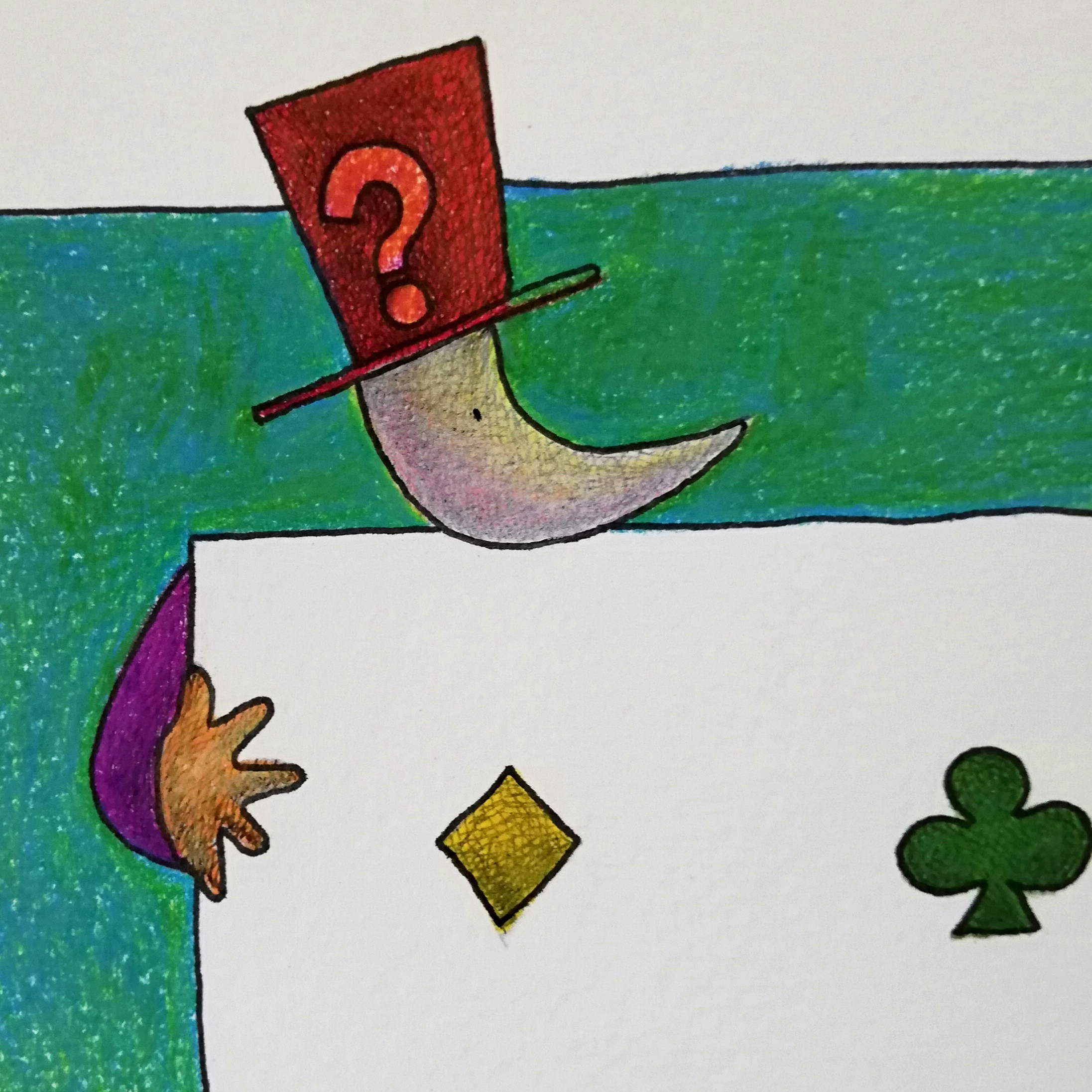 トランプマジック　イラスト原画