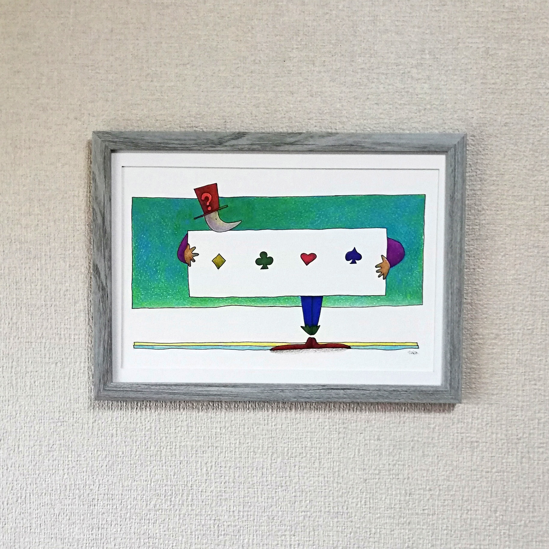 トランプマジック　イラスト原画