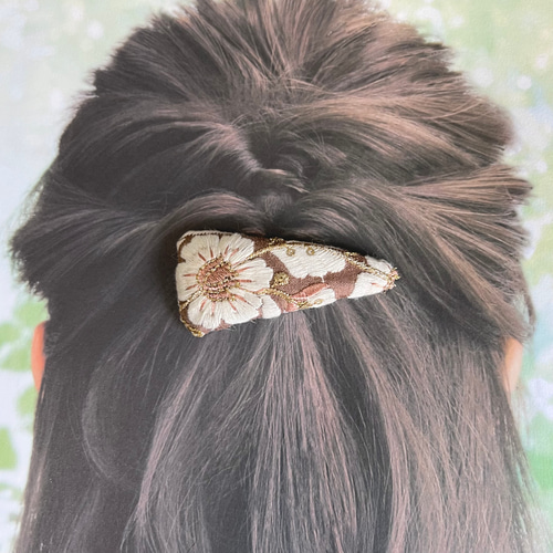 もこもこパッチンピン＊冬素材ハンドメイド