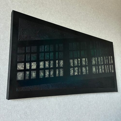 現代アート 80×39㎝ 大きめ モダン 絵画 原画 抽象画 アートパネル