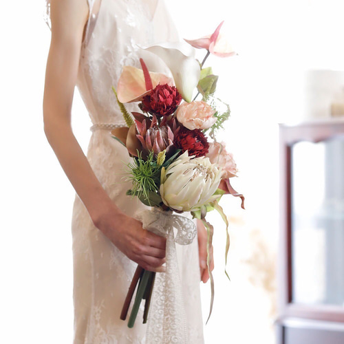 レンタルブーケ カラークラッチブーケ 往復送料込み 花嫁