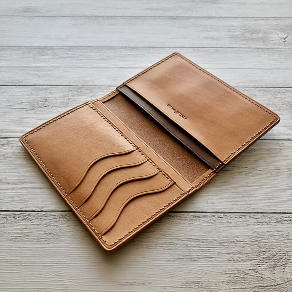 栃木レザー ミドルウォレット サドルレザーチョコ