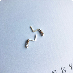 silver925】つけっぱなしOK! 極小ドロップピアス／雫 ミニピアス Z
